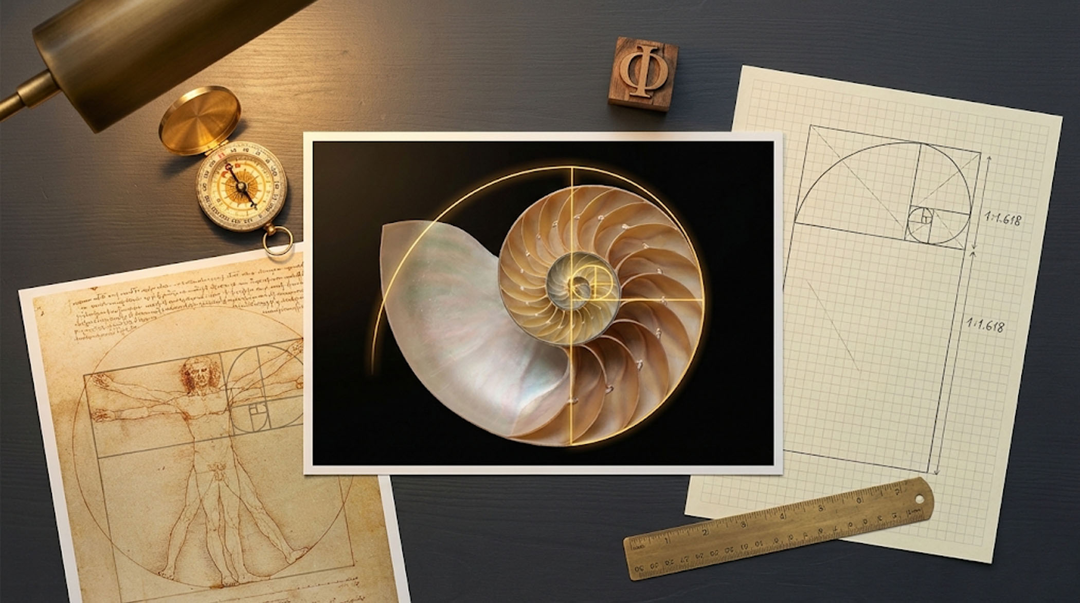 Golden ratio in masterpieces