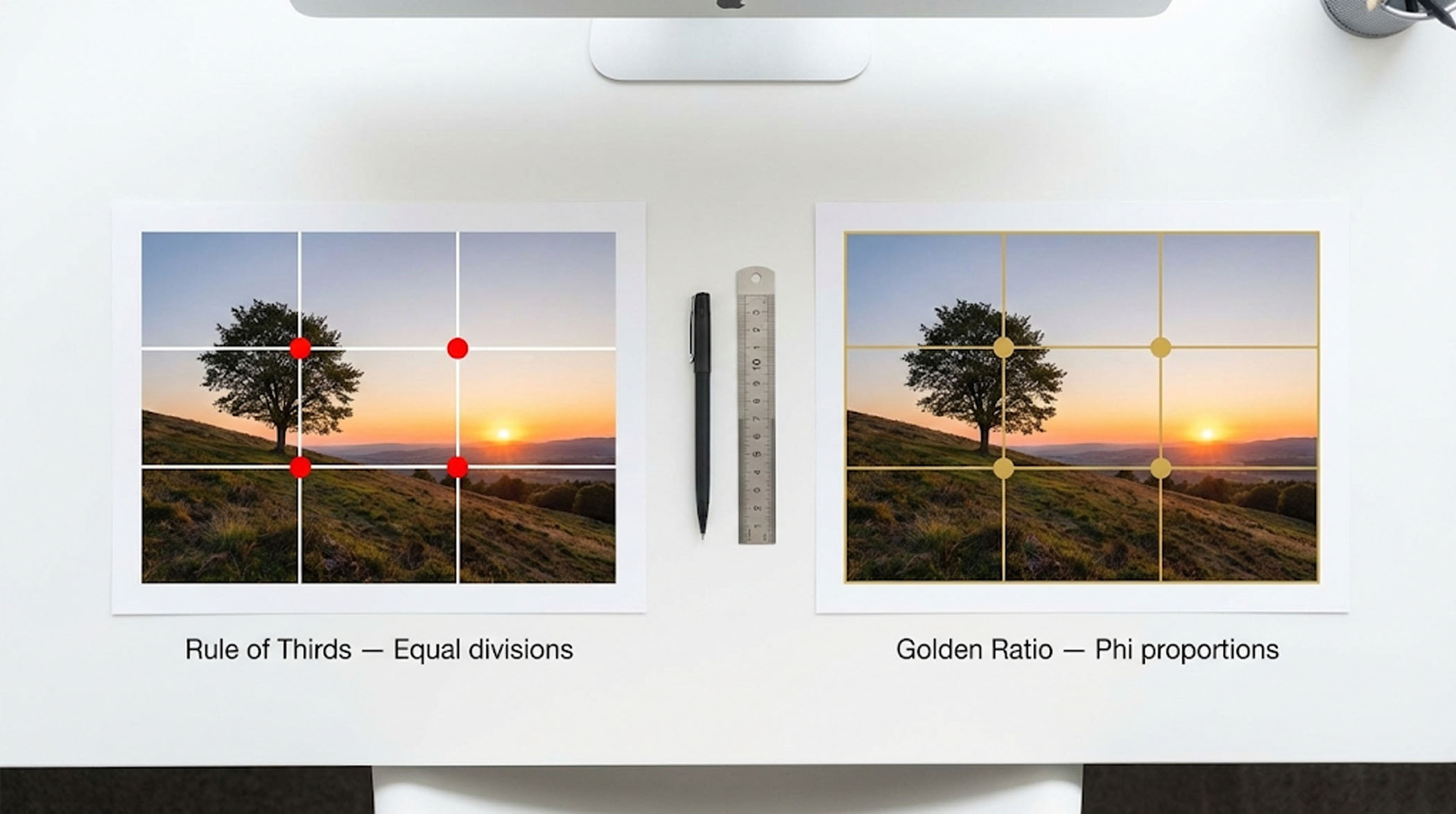 Rule of thirds in photography and art